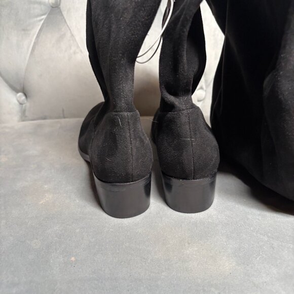 Marc Fisher Black Suede Over-the-Knee Boots – Women’s Size 5.5 - Picture 8 of 9